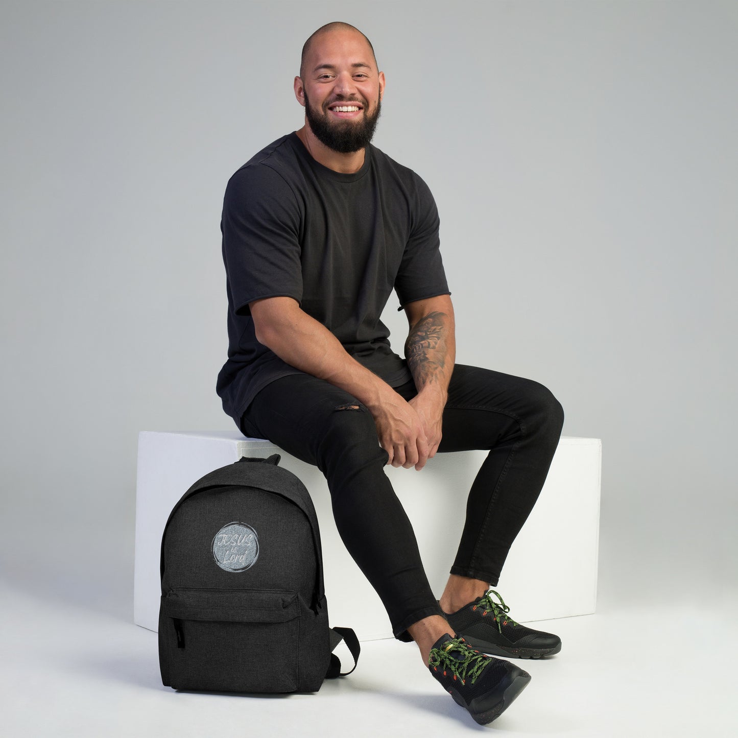 Embroidered "Jesus is Lord" Backpack
