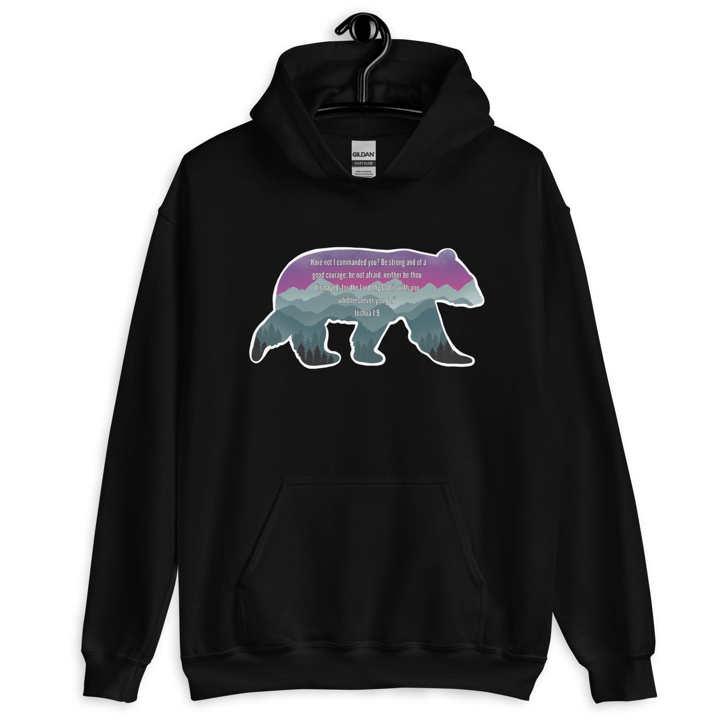 Joshua 1:9 Bible Verse Unisex Hoodie