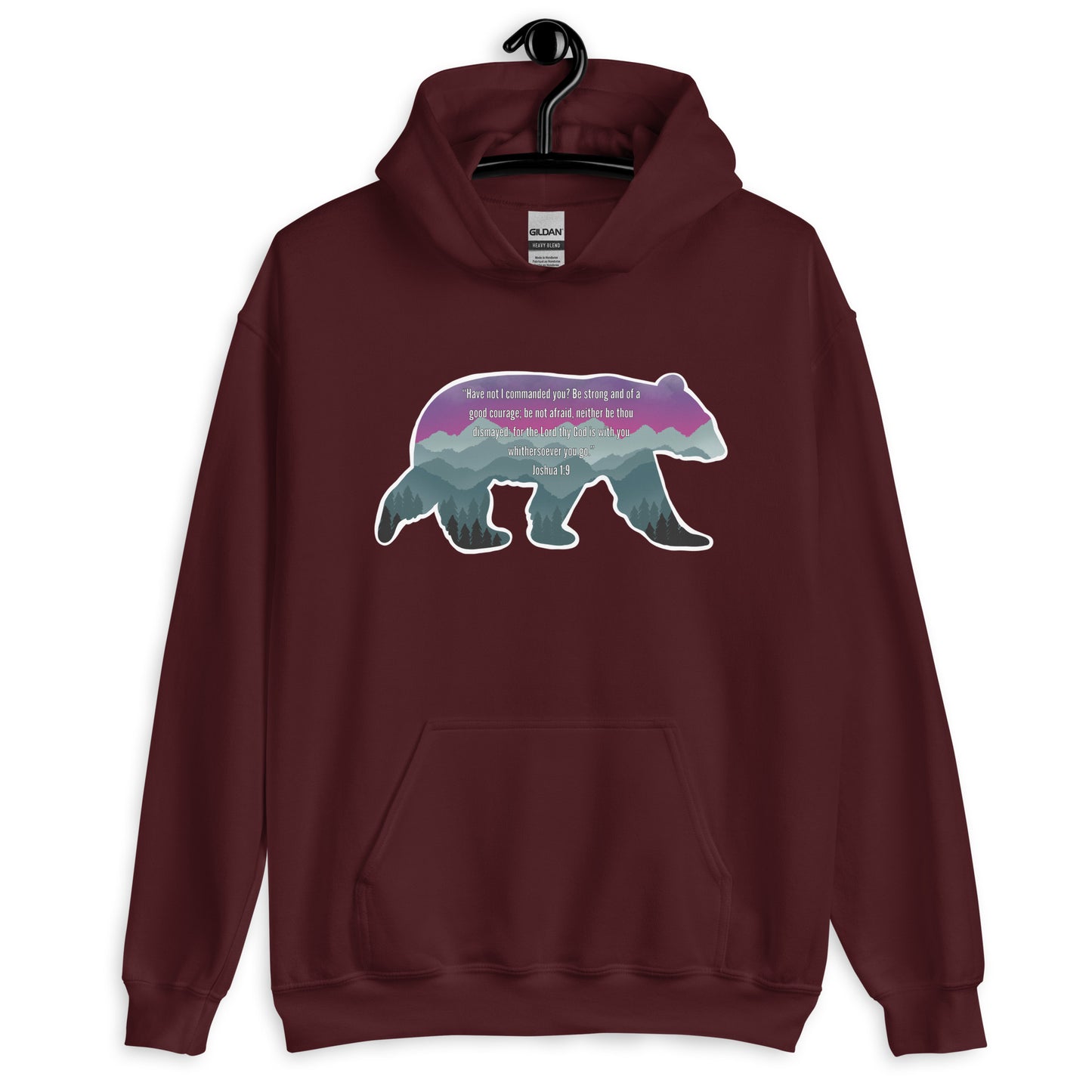Joshua 1:9 Bible Verse Unisex Hoodie
