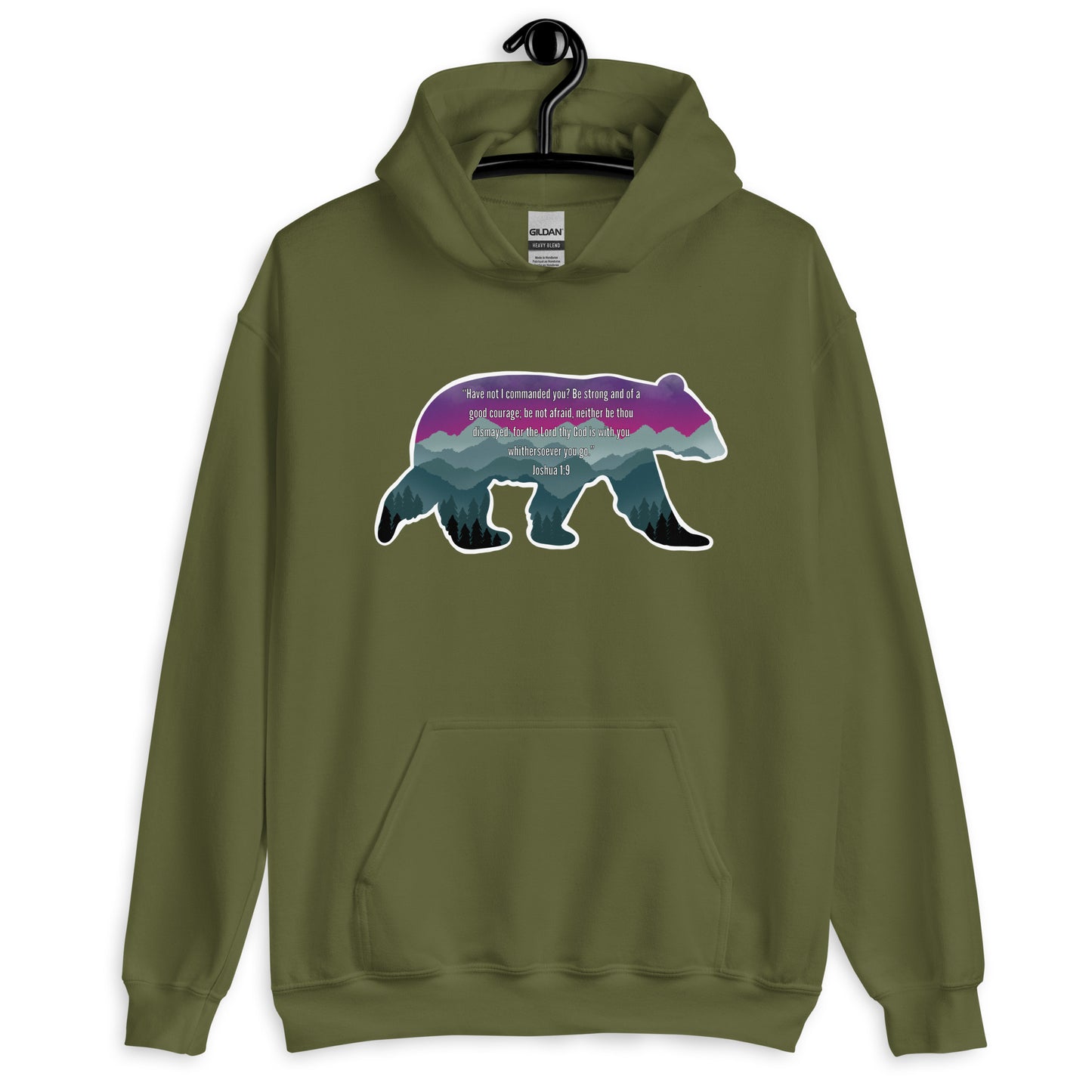Joshua 1:9 Bible Verse Unisex Hoodie