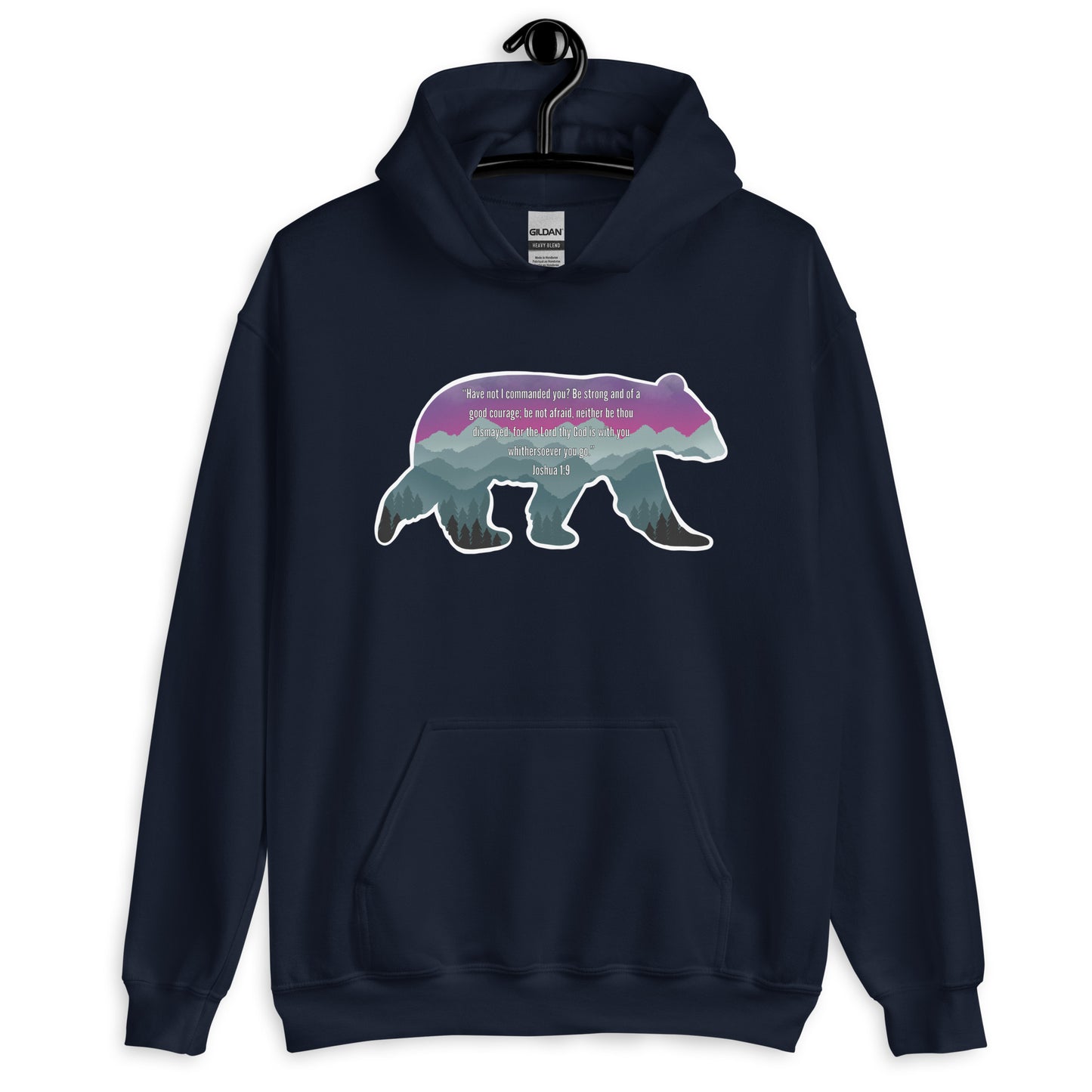 Joshua 1:9 Bible Verse Unisex Hoodie
