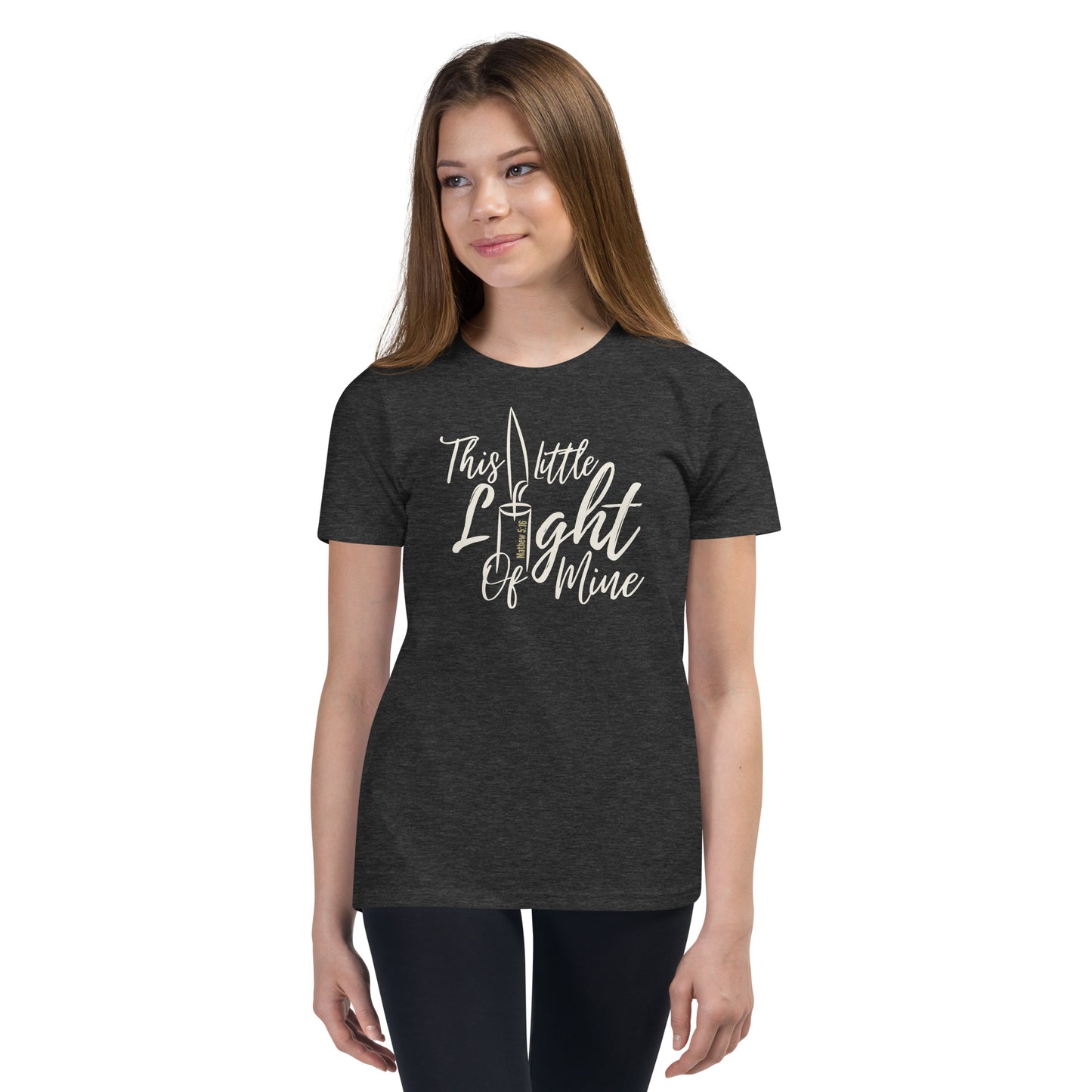"This little light of mine" Youth Short Sleeve T-Shirt