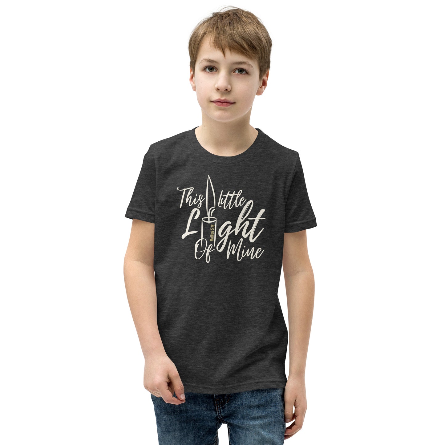 "This little light of mine" Youth Short Sleeve T-Shirt