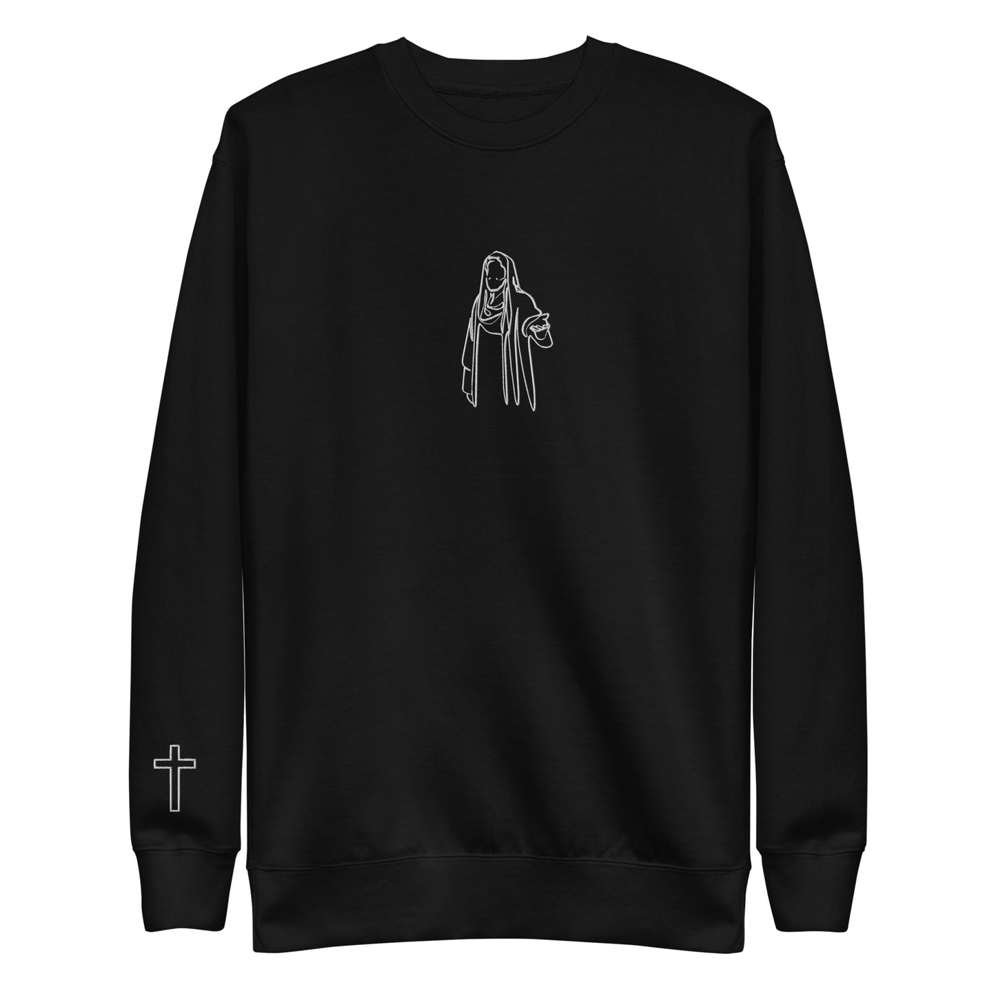 Embroidered Jesus and Cross Prodigal Unisex Premium Sweatshirt