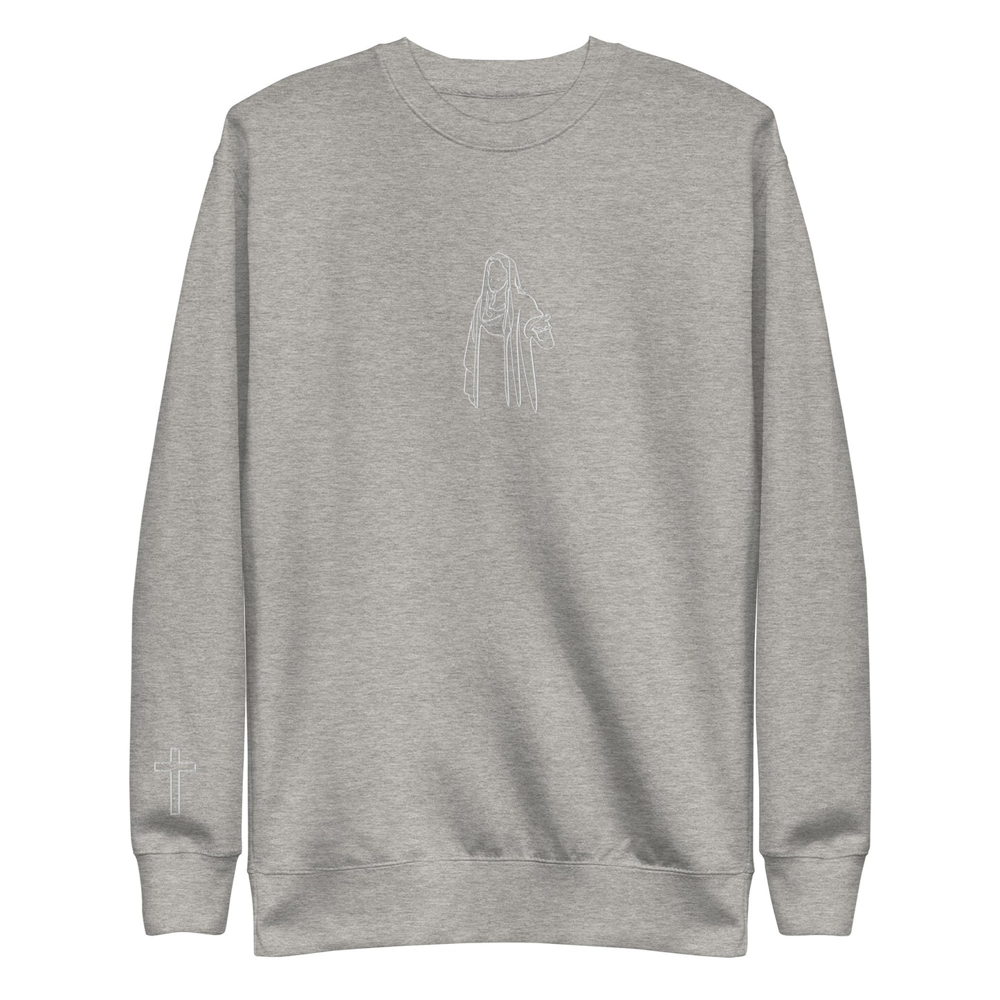 Embroidered Jesus and Cross Prodigal Unisex Premium Sweatshirt