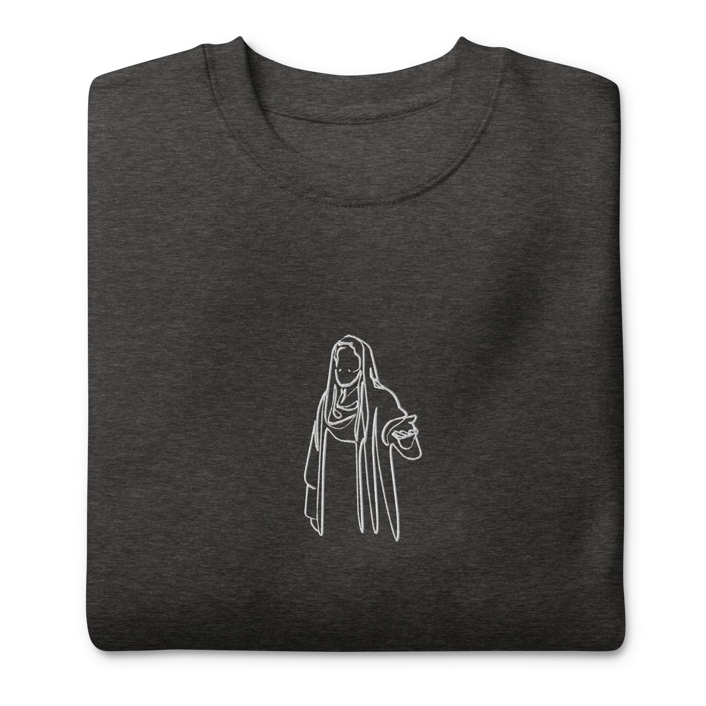 Embroidered Jesus and Cross Prodigal Unisex Premium Sweatshirt