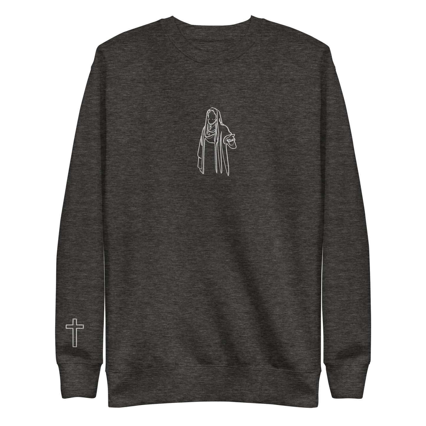 Embroidered Jesus and Cross Prodigal Unisex Premium Sweatshirt