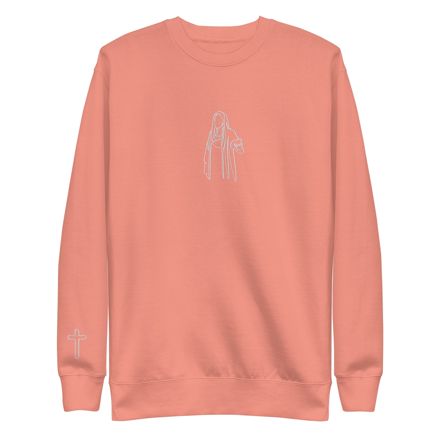 Embroidered Jesus and Cross Prodigal Unisex Premium Sweatshirt
