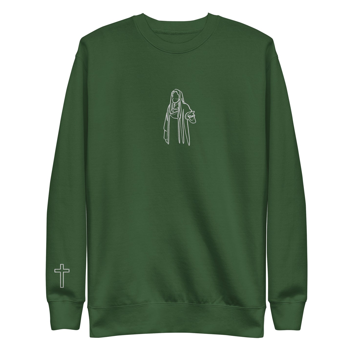 Embroidered Jesus and Cross Prodigal Unisex Premium Sweatshirt