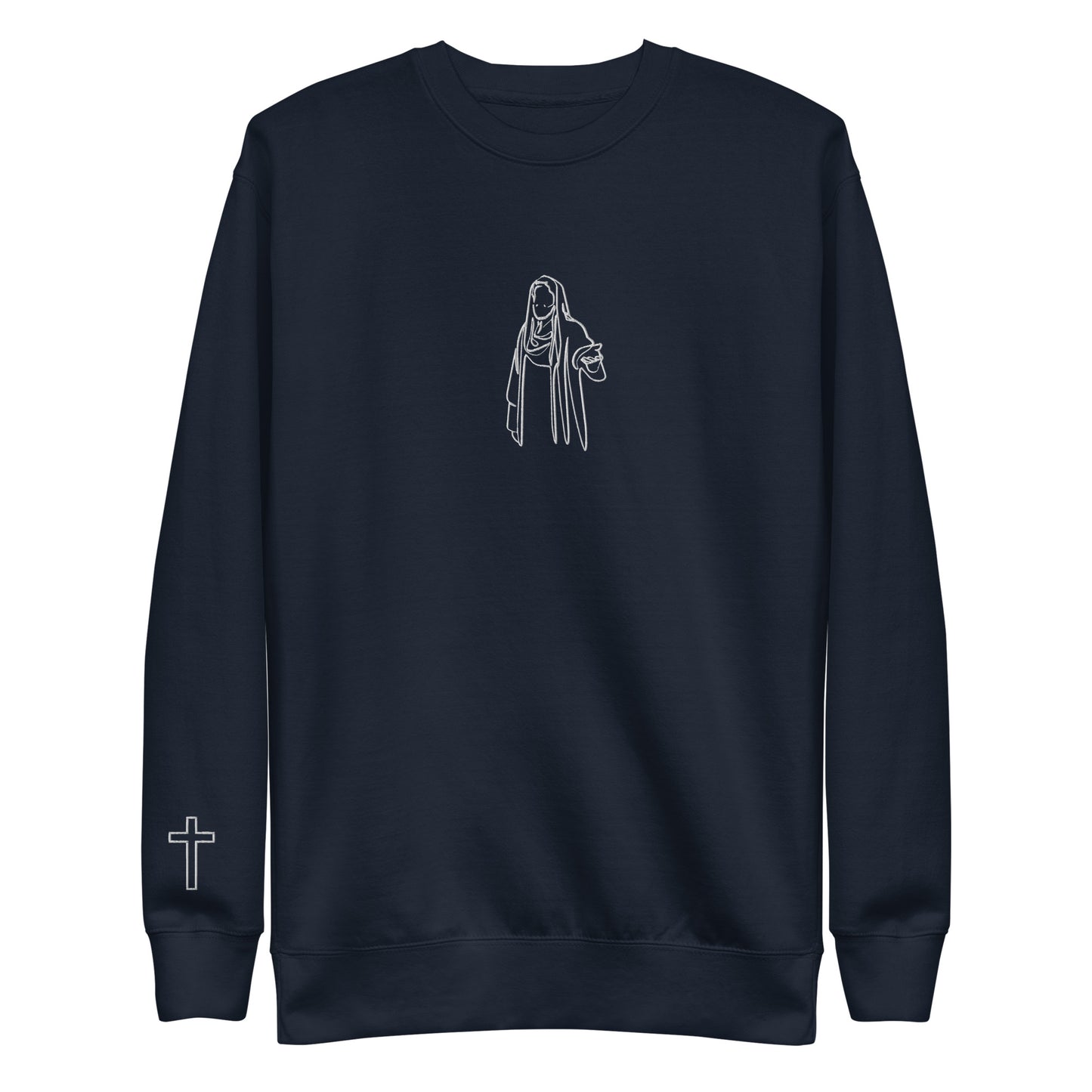 Embroidered Jesus and Cross Prodigal Unisex Premium Sweatshirt