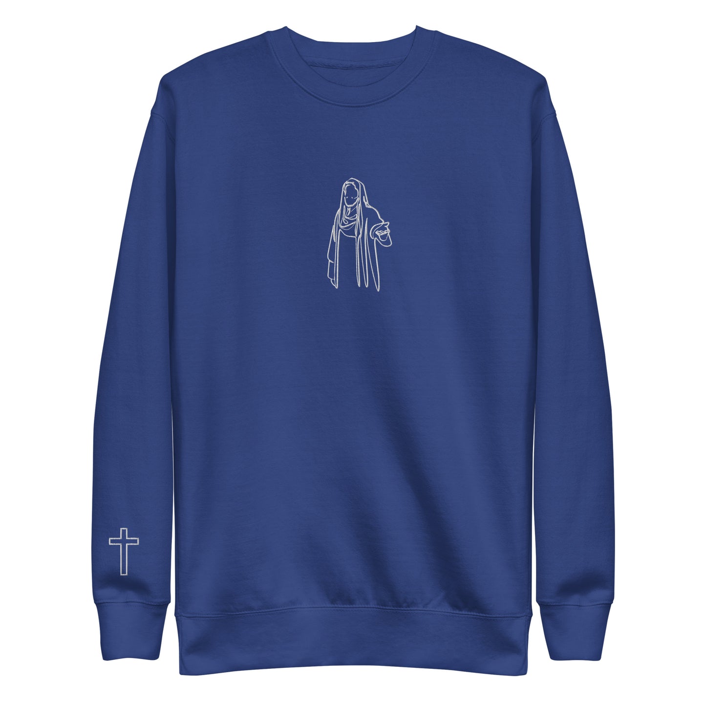 Embroidered Jesus and Cross Prodigal Unisex Premium Sweatshirt