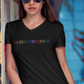 "God's Promise" Unisex Rainbow V-Neck T-Shirt