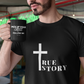 "Pick up your cross and follow Me" Black Glossy Mug, 11oz and 15oz