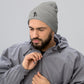 Embroidered Cross "True Story" Cuffed Beanie