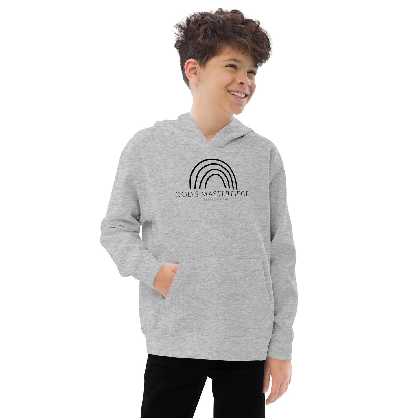 "God's Masterpiece" Youth Fleece Hoodie