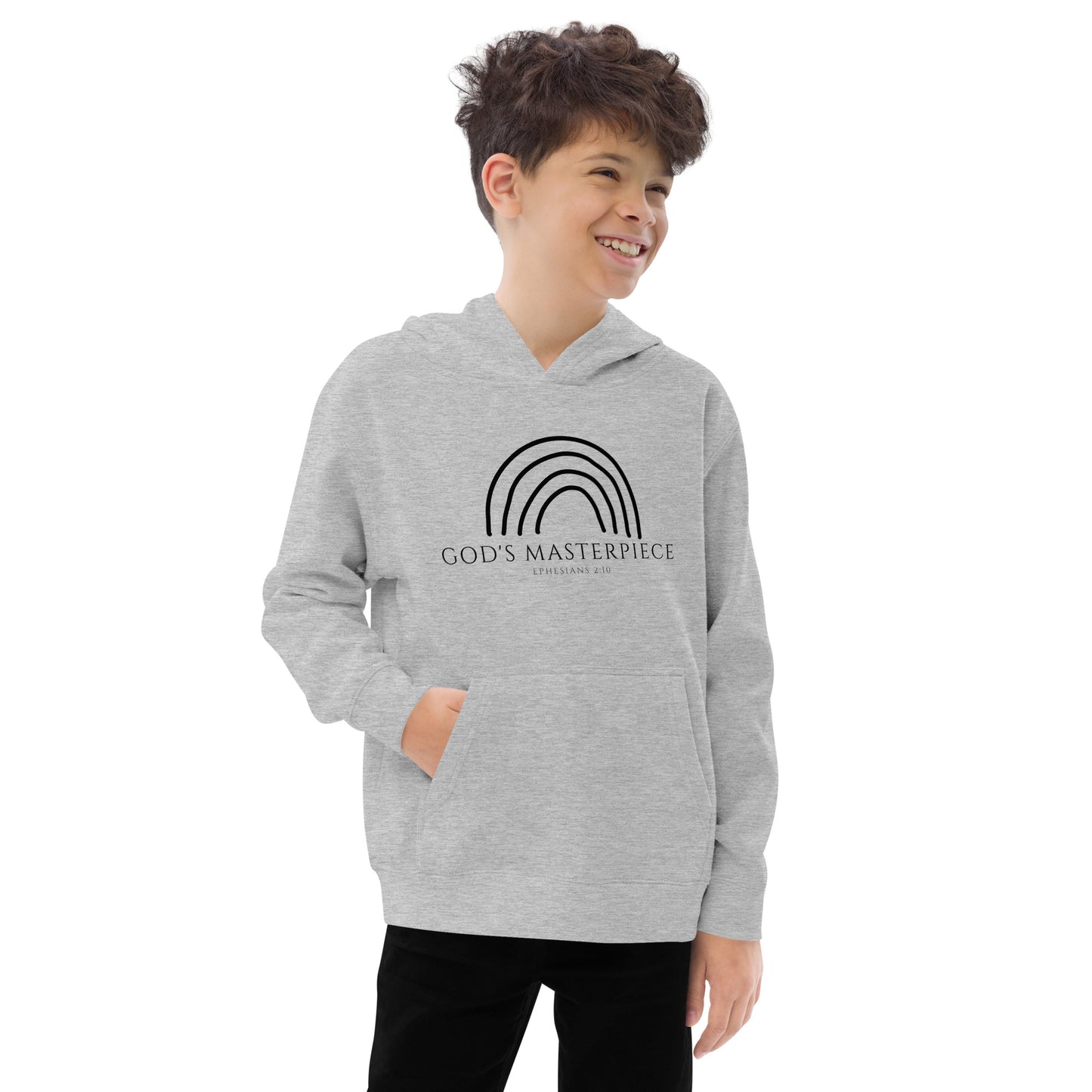 "God's Masterpiece" Youth Fleece Hoodie