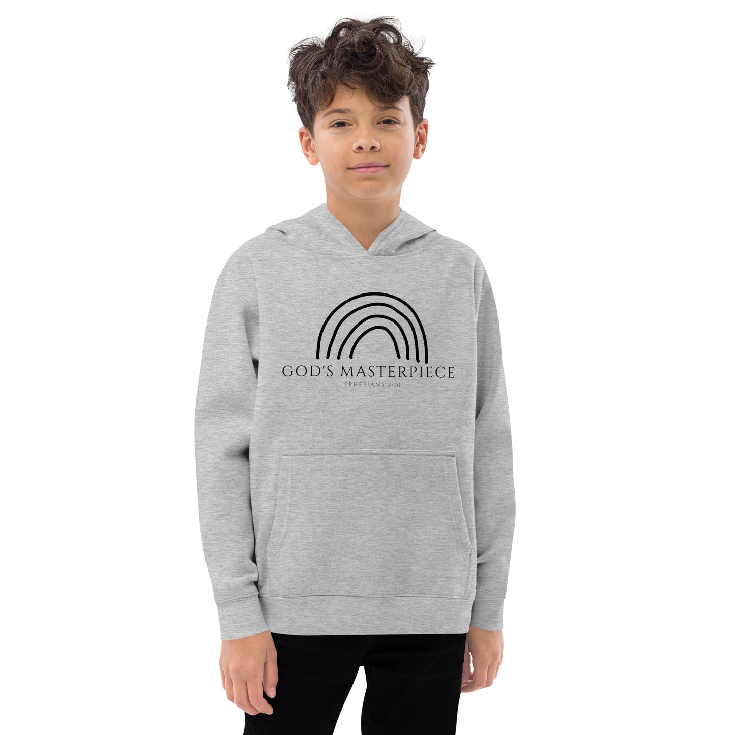 "God's Masterpiece" Youth Fleece Hoodie