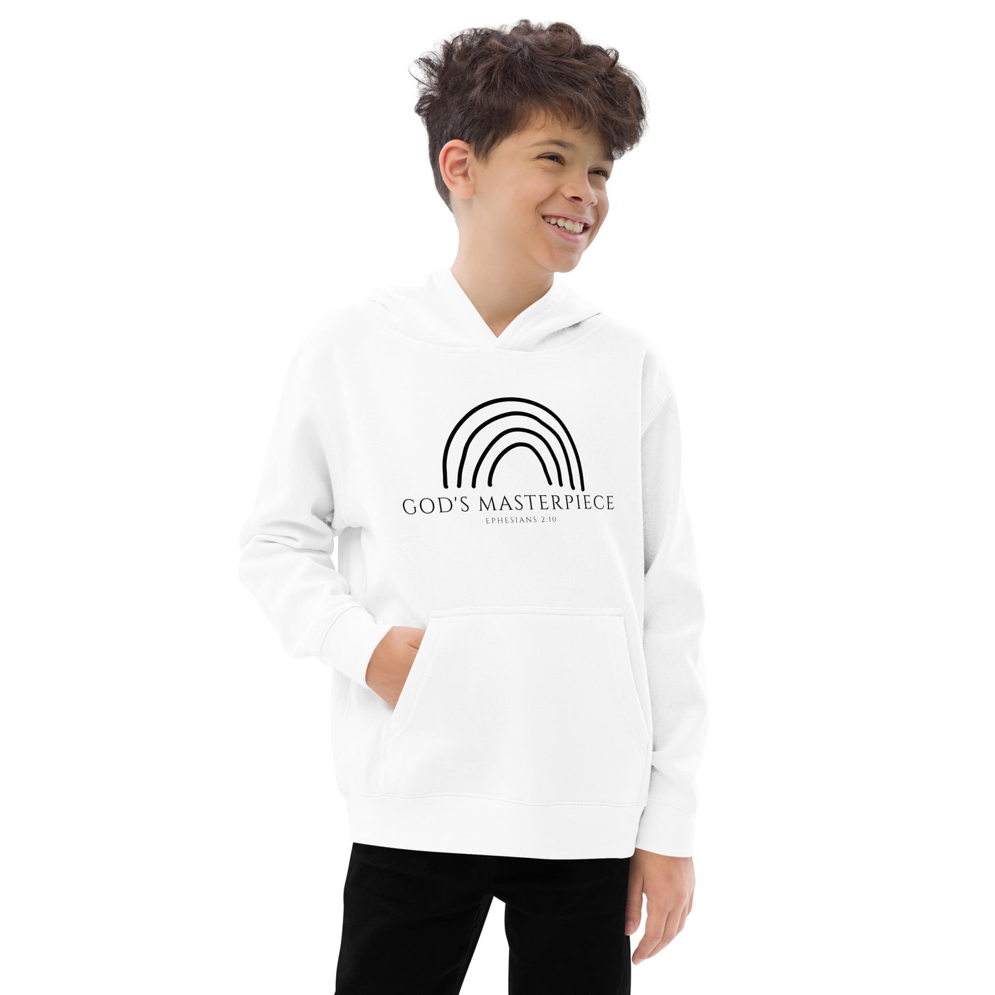 "God's Masterpiece" Youth Fleece Hoodie