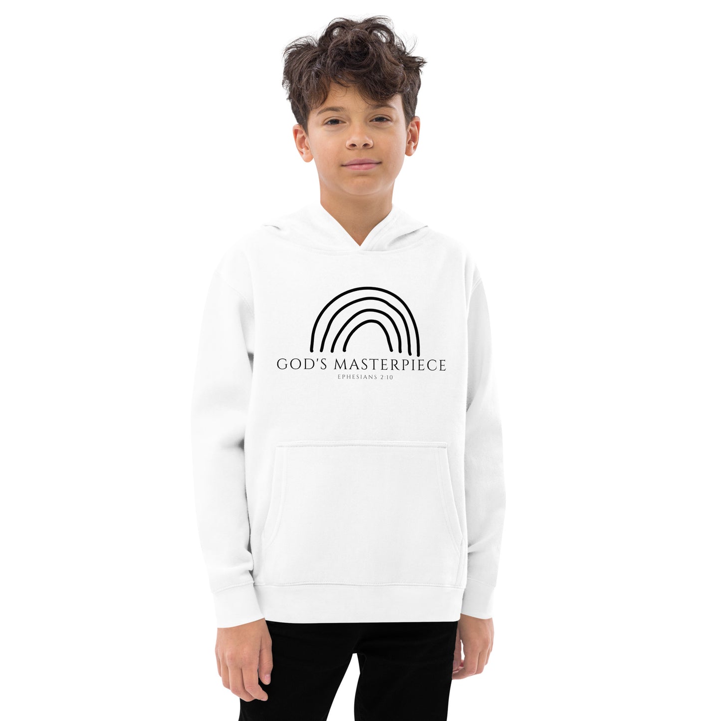 "God's Masterpiece" Youth Fleece Hoodie