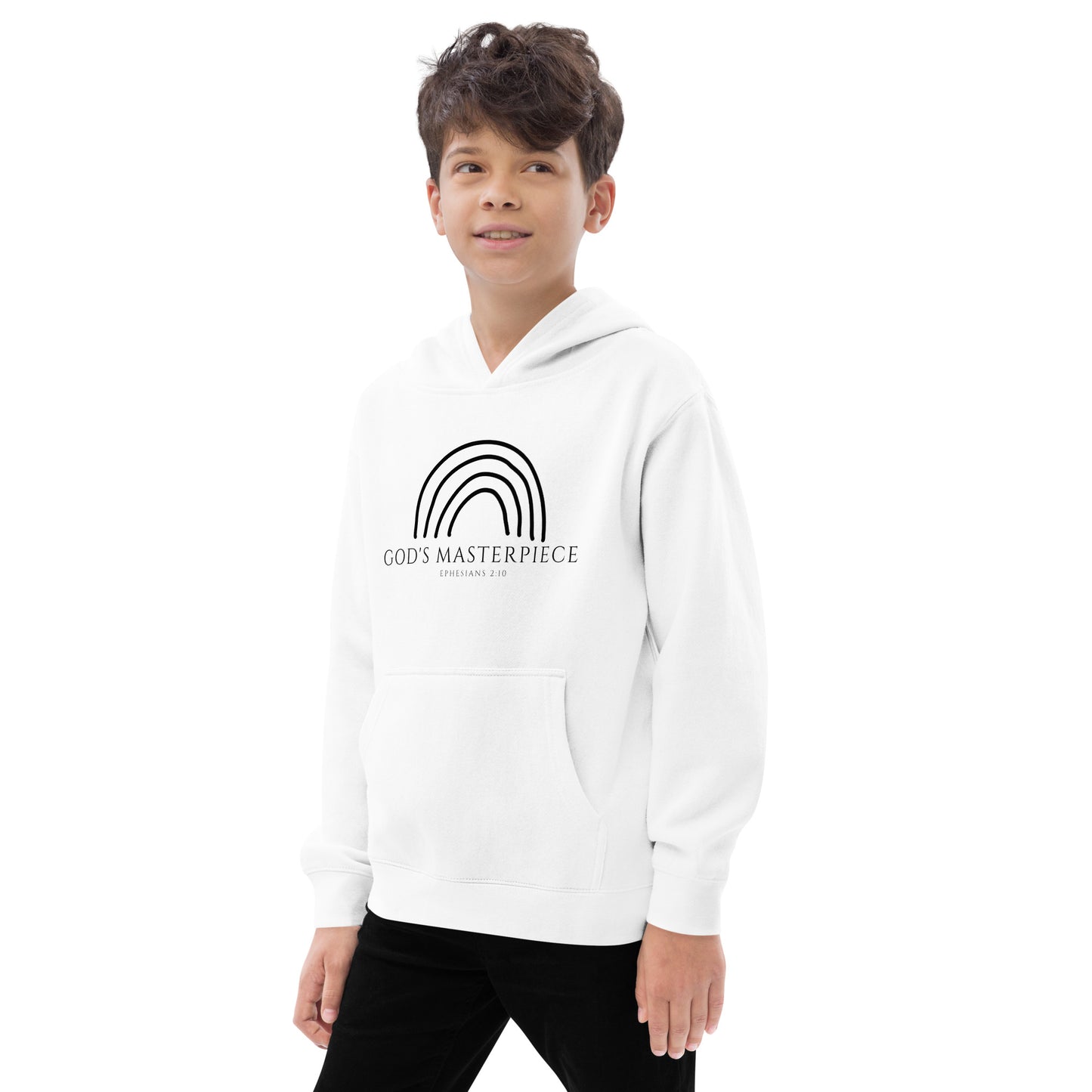"God's Masterpiece" Youth Fleece Hoodie