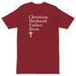 "Christian, Husband, Father, Hero" Men’s Premium Heavyweight T-Shirt