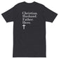 "Christian, Husband, Father, Hero" Men’s Premium Heavyweight T-Shirt