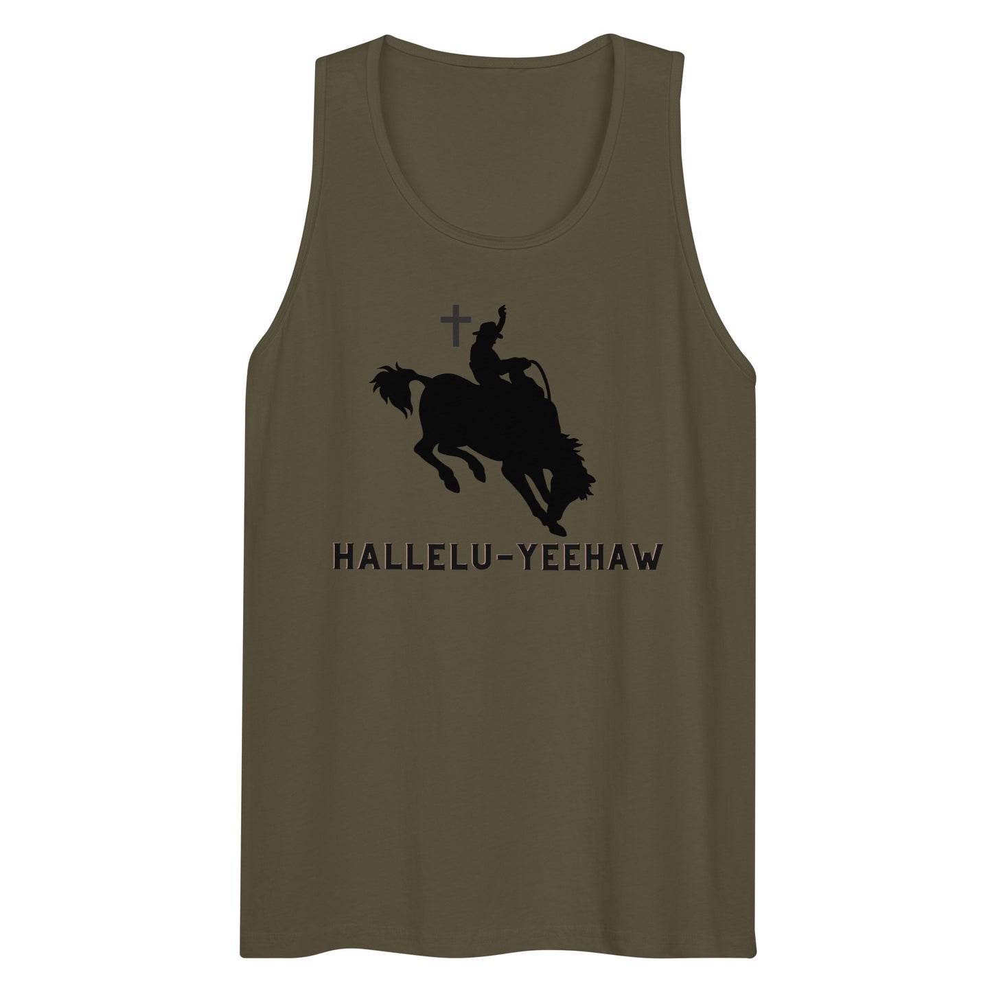 "Hallelu-Yeehaw" Men’s Premium Tank top