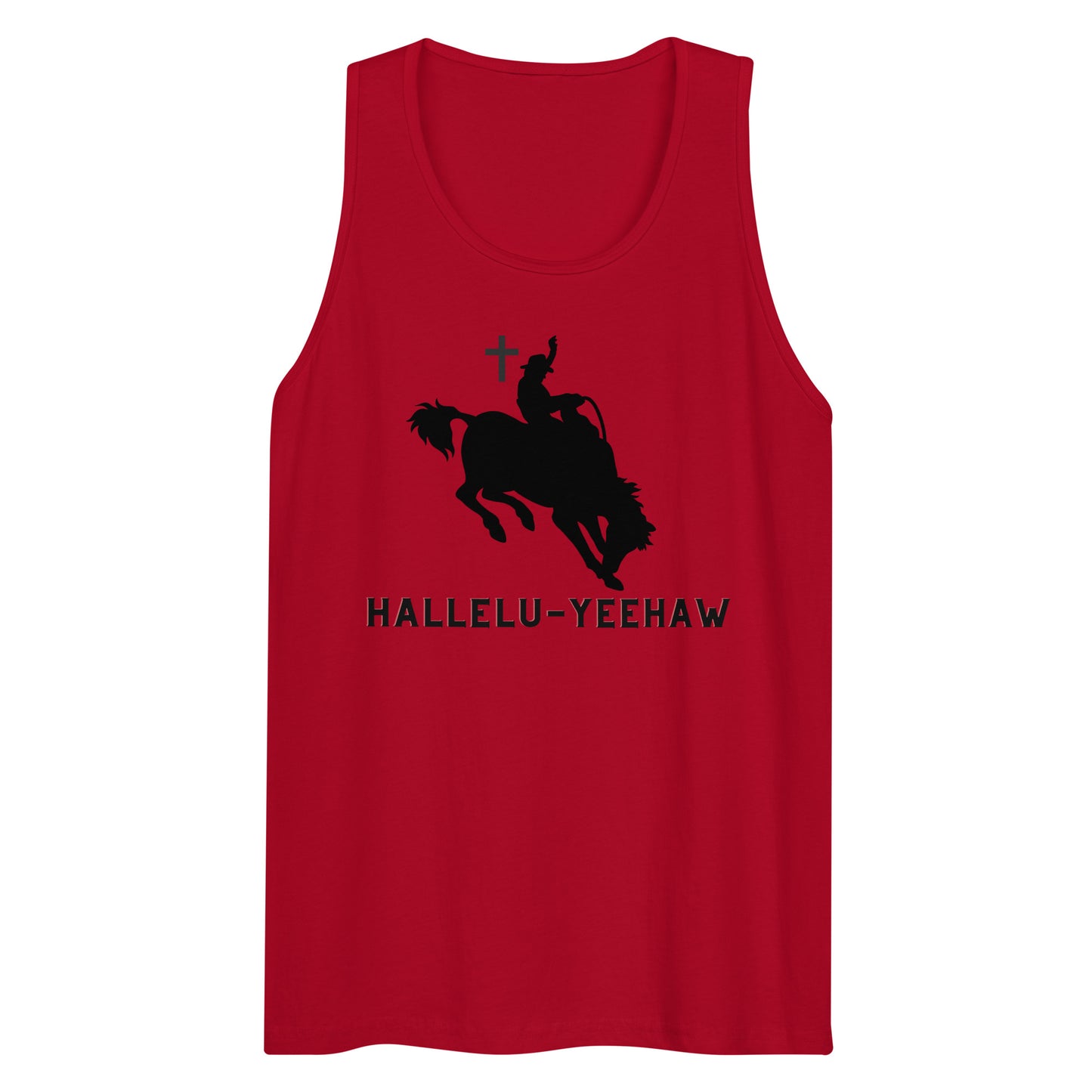 "Hallelu-Yeehaw" Men’s Premium Tank top