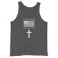 "I stand for the flag and kneel for the cross" Unisex Tank Top