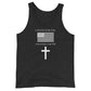 "I stand for the flag and kneel for the cross" Unisex Tank Top