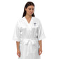 Embroidered Cross Satin Robe