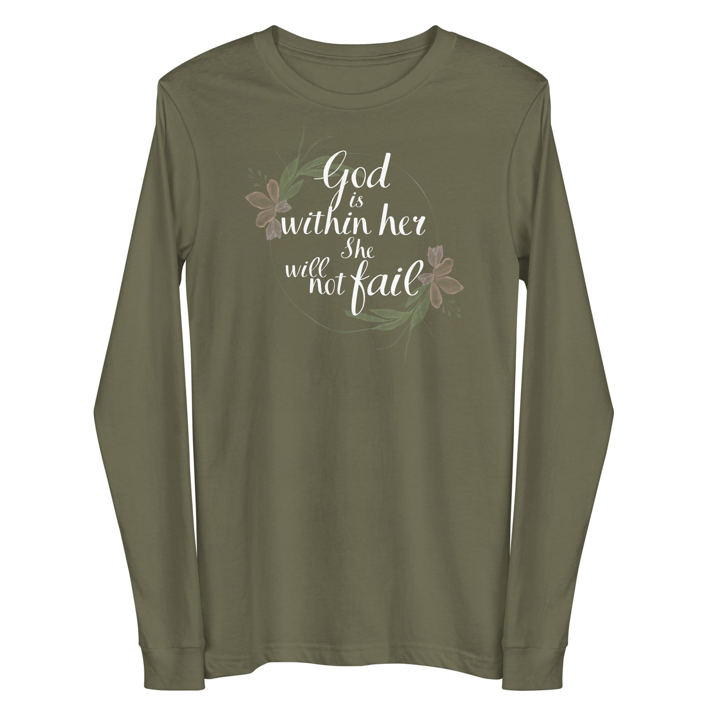 "God is within her, she will not fail" Long Sleeve Tee