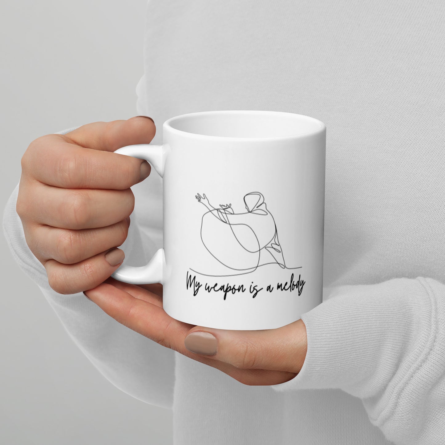 "My Weapon Is A Melody" Mug, 11oz and 15oz