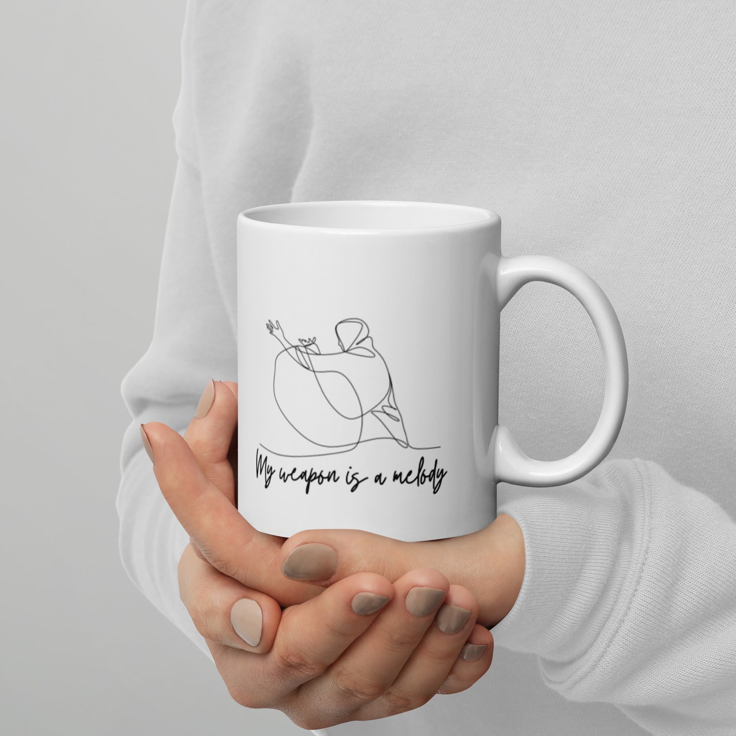 "My Weapon Is A Melody" Mug, 11oz and 15oz