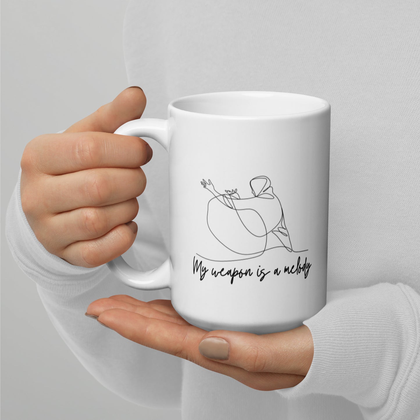 "My Weapon Is A Melody" Mug, 11oz and 15oz