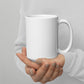 "Hooked on Jesus" White Glossy Mug, 11oz and 15oz