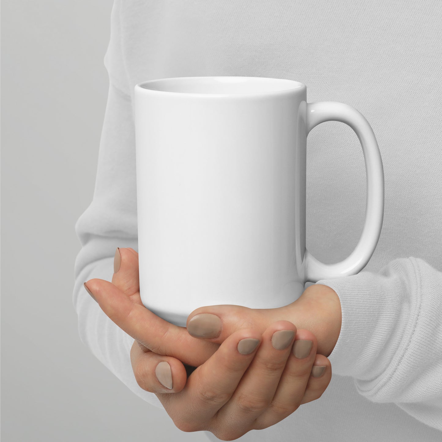 "Hooked on Jesus" White Glossy Mug, 11oz and 15oz