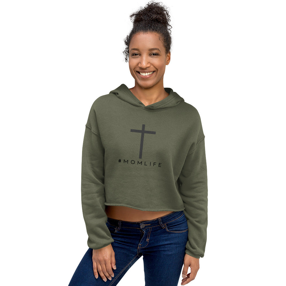 #MOMLIFE Crop Hoodie