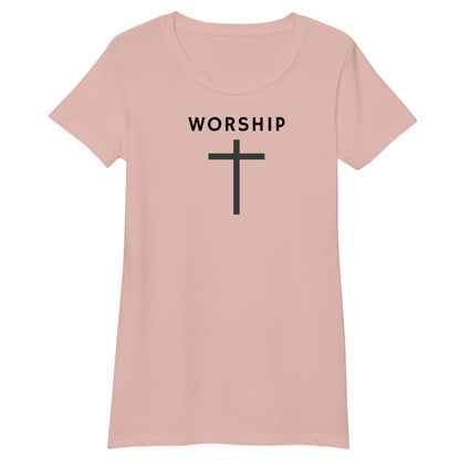 "Worship" Women’s Fitted T-Shirt