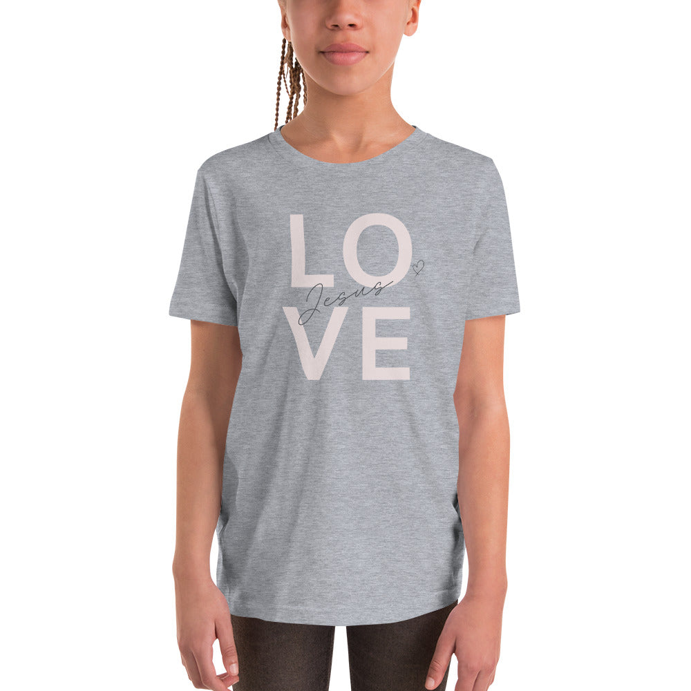 "Love Jesus" Youth Short Sleeve T-Shirt